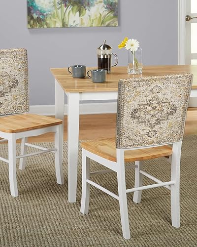 Miniatura 5 de Juego de 4 fundas para sillas de comedor, estilo bohemio, vintage, geométrico, arte abstracto, estética, fundas extraíbles para sillas de cocina,