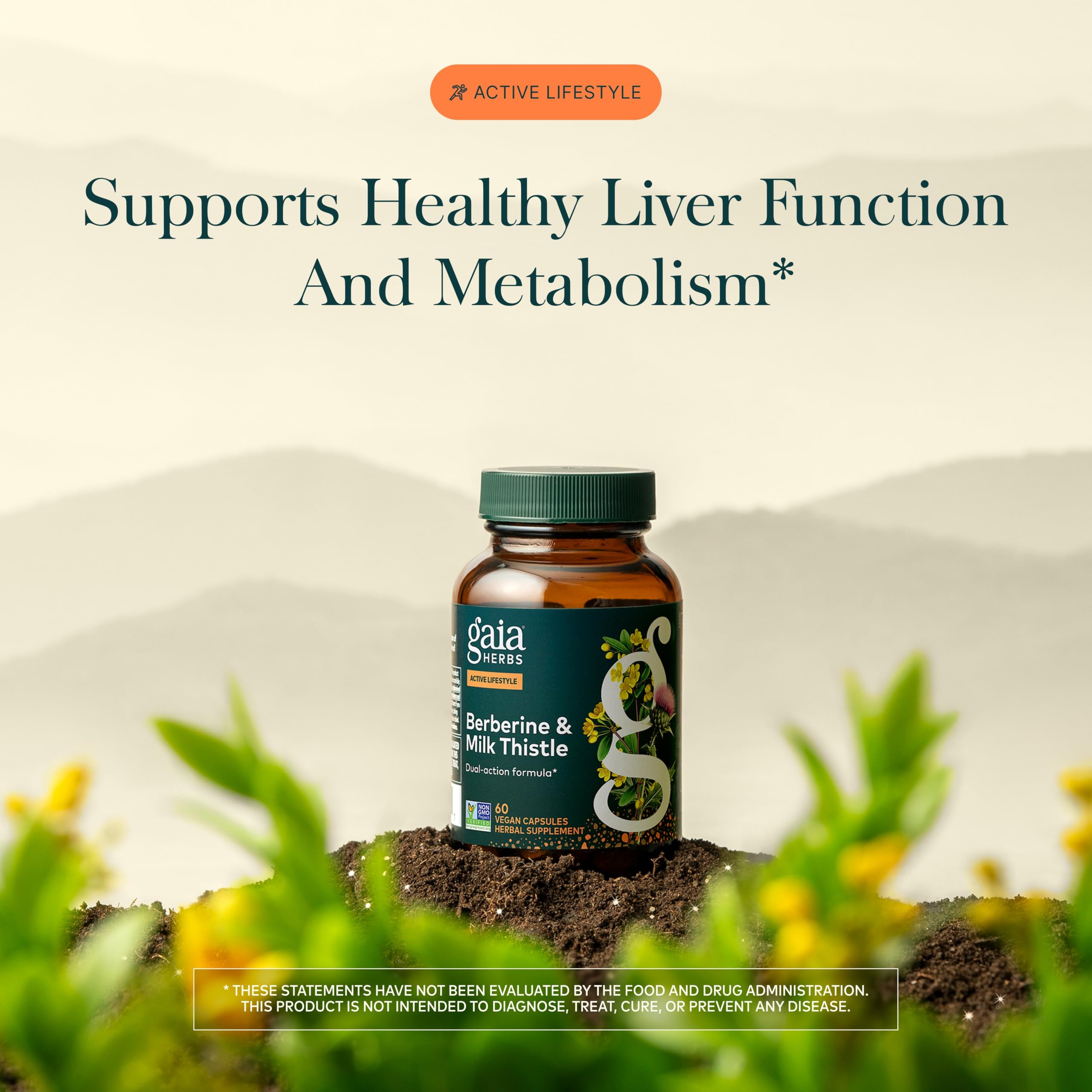 Gaia Herbs Berberine & Milk Thistle, 60 Capsules — Amazon image 3