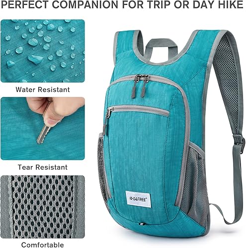 Miniatura 6 de G4Free Mochila de senderismo de 10L15L Mochila de senderismo plegable ligera Mochila de viaje pequeño al aire libre plegable bolsa de hombro