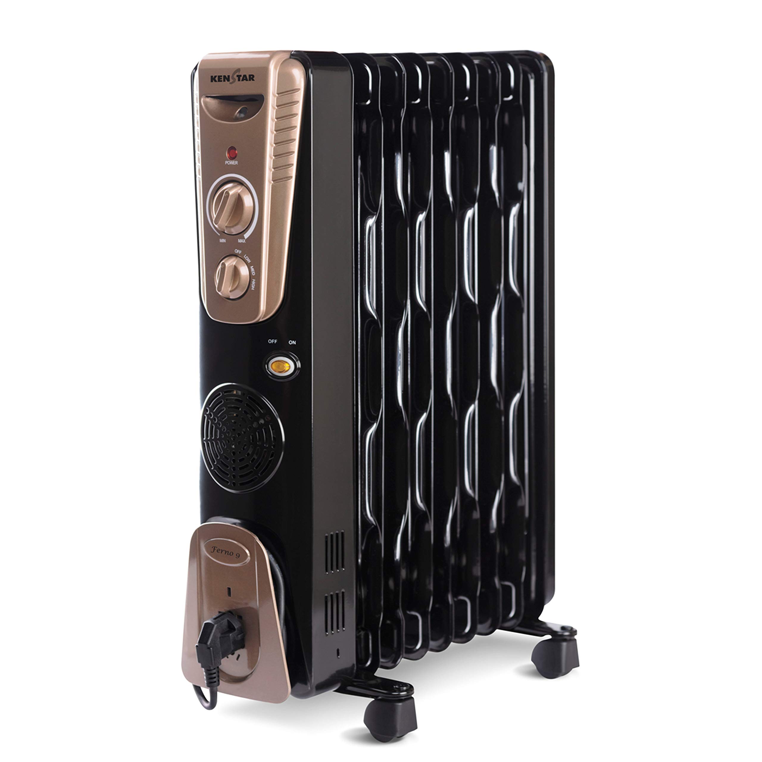 Kenstar 2400 Watts 9 Fins Oil Filled Radiator with PTC Fan Heater (BLACK  GOLD) : Amazon.in: Home u0026 Kitchen