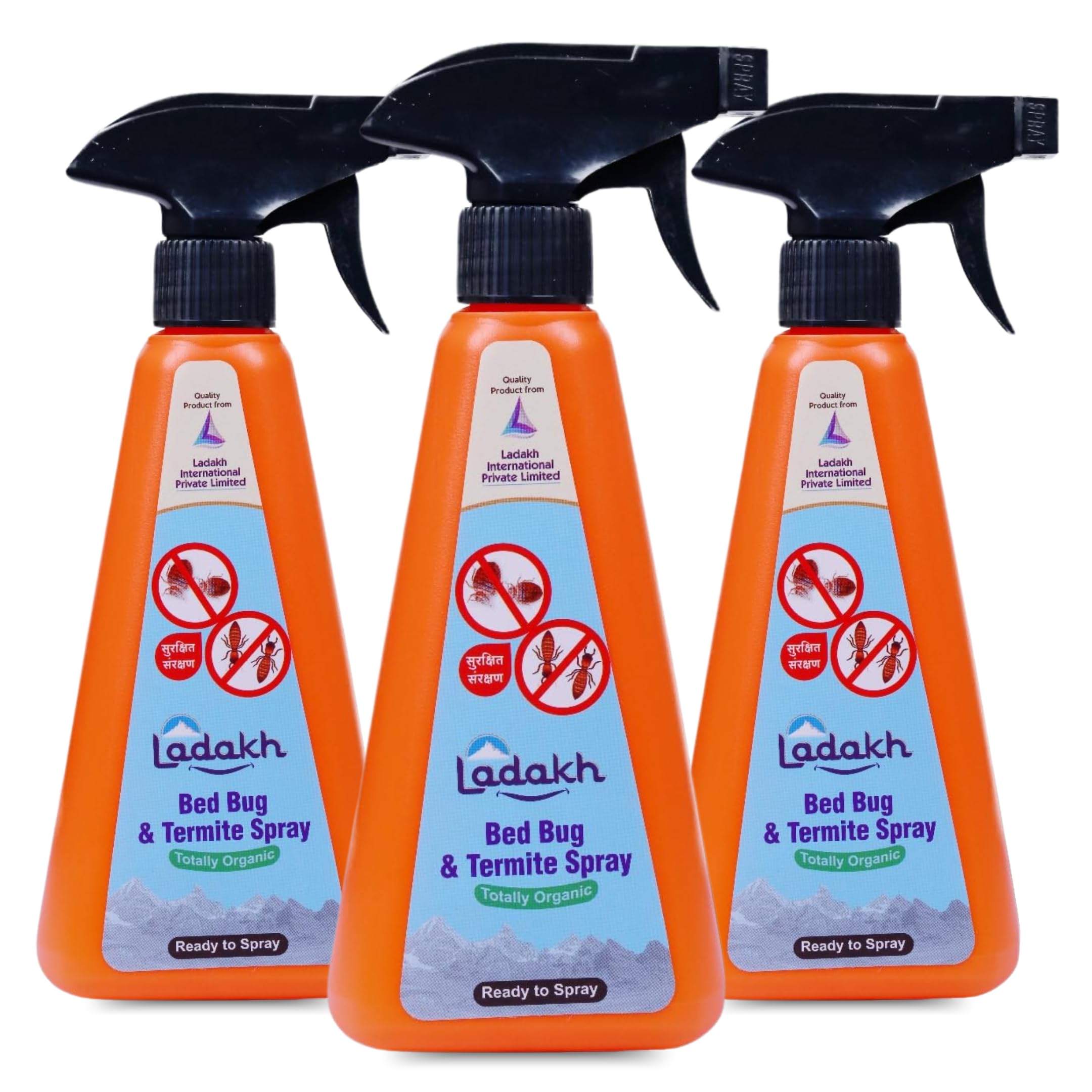 Ladakh Bed Bug and Termite Organic Spray | Bed Bug Spray for Home, Kitchen, Office and Restaurant | (350 ml) Pack of 3 (B0CZ44QKBC) Amazon Price History, Amazon Price Tracker