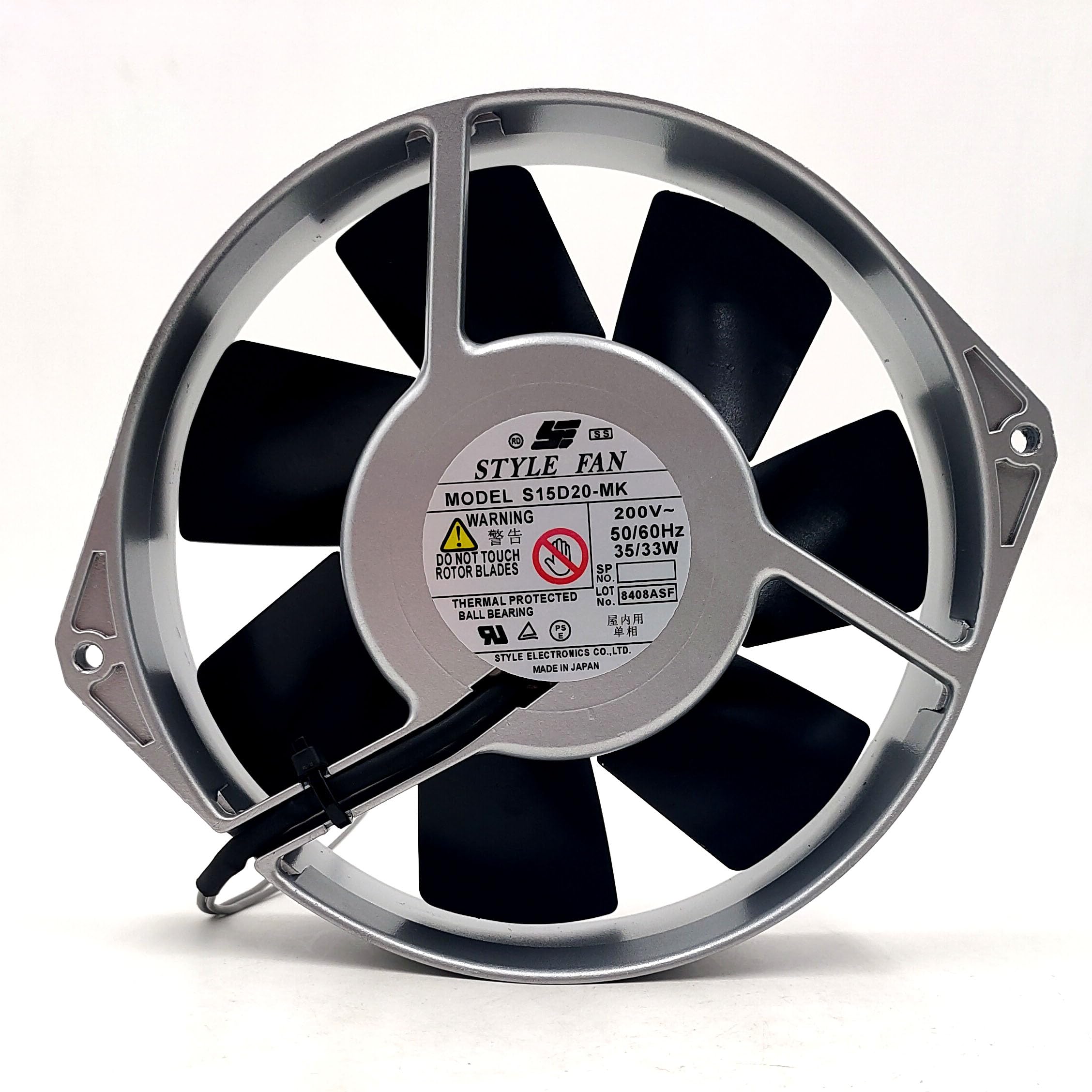 NZNYDNL S15D20-MK 200V AC 17238 All-Metal High Temperature Resistant Axial Fan