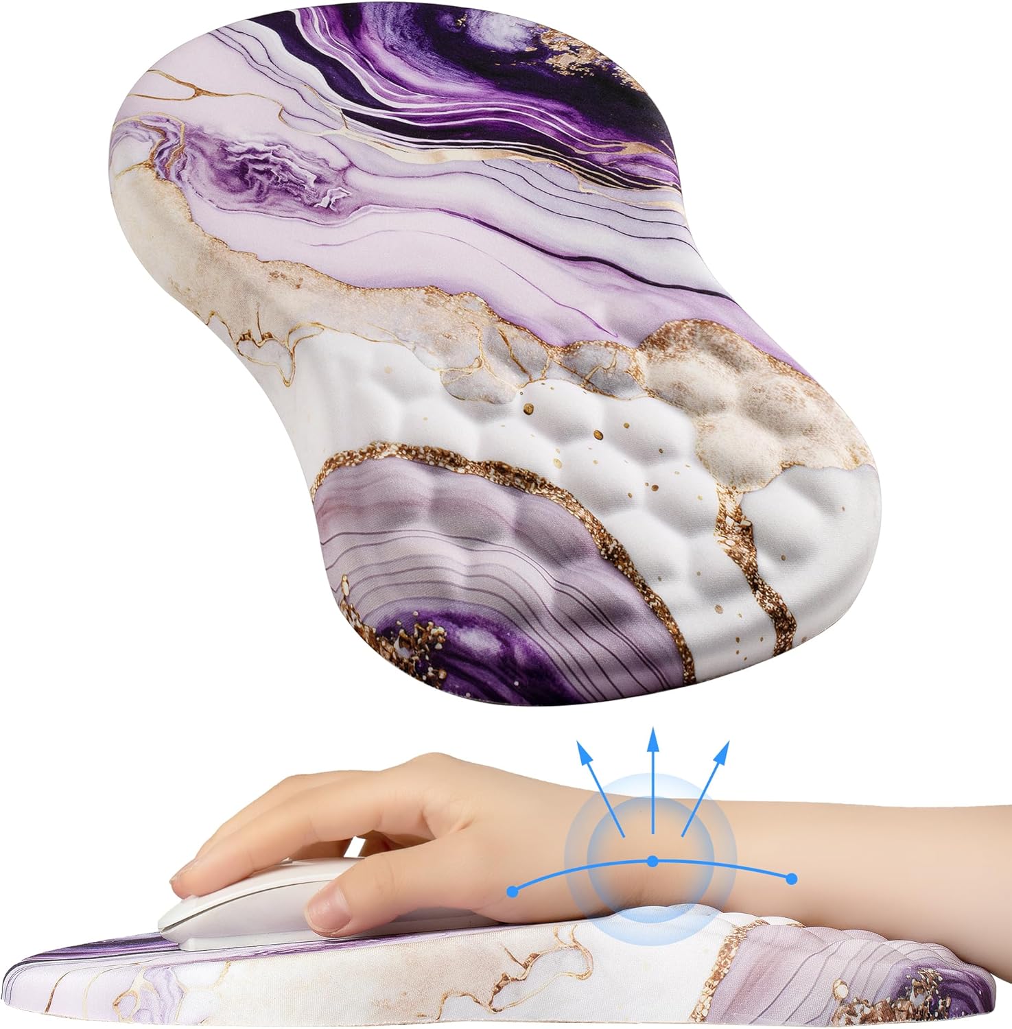 Kasapti Ergonomic Mouse Pad with Wrist Support for Carpal