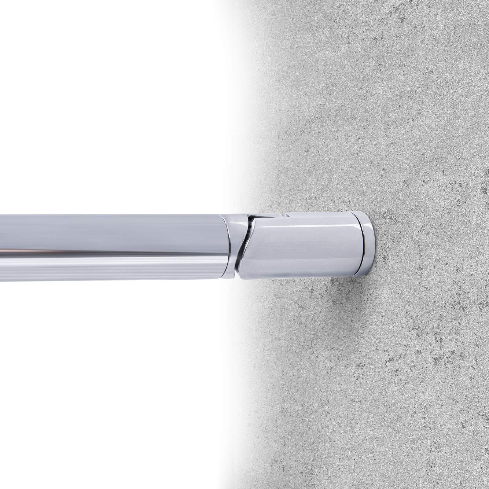 Schulte Stabilisator für Duschwand, 122 cm, Chromoptik, für 5-8 mm Glas | Kürzbar und winkelbar, Haltestange für Glas/Wand Stabilisation, Wandhalterung