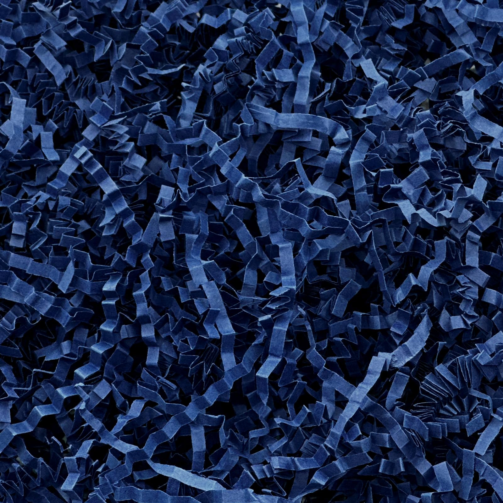 Paper Shred Filler 1LB Crinkle Cut Navy Blue for Gift Box Bag and Basket