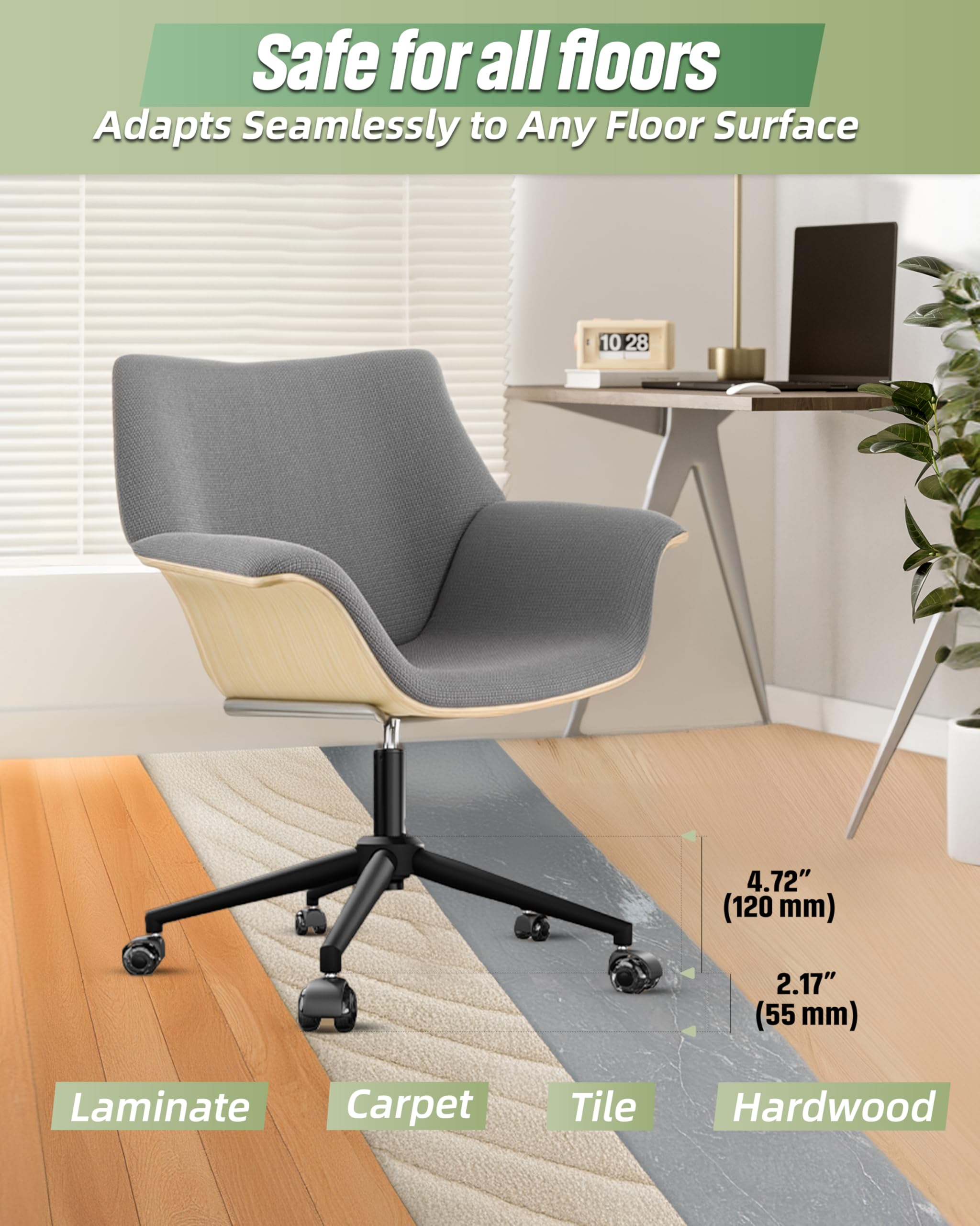 Sytopia Bürostuhl Fußkreuz mit Rollen, Universal 60cm Metallbasis für Drehstuhl und Gaming Stuhl, Belastbar bis 1180kg, Komplettset Bundle
