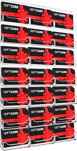 Miniatura 5 de Marketing Holders Tarjetero de pared con accesorios para colgar para tarjetas de contacto y citas de 3.5 x 2 pulgadas, acrílico transparente,