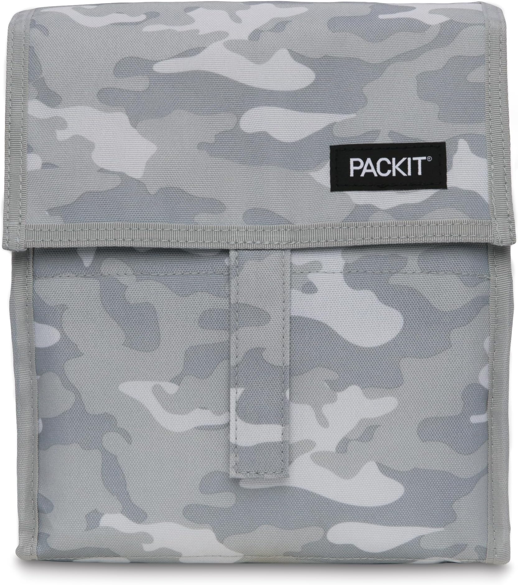 Freezable Lunch Bag, Tonal Camo Gray