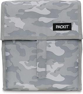 Freezable Lunch Bag, Tonal Camo Gray