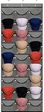 27 Pockets Hat Rack For Baseball Caps Hanging Hat Organizer Over The Door Hat Storage Organizer For Closet Wall With Large Clear Pockets & 3 Hooks Caps Hat Holder Hanger for Baseball & Sport Caps