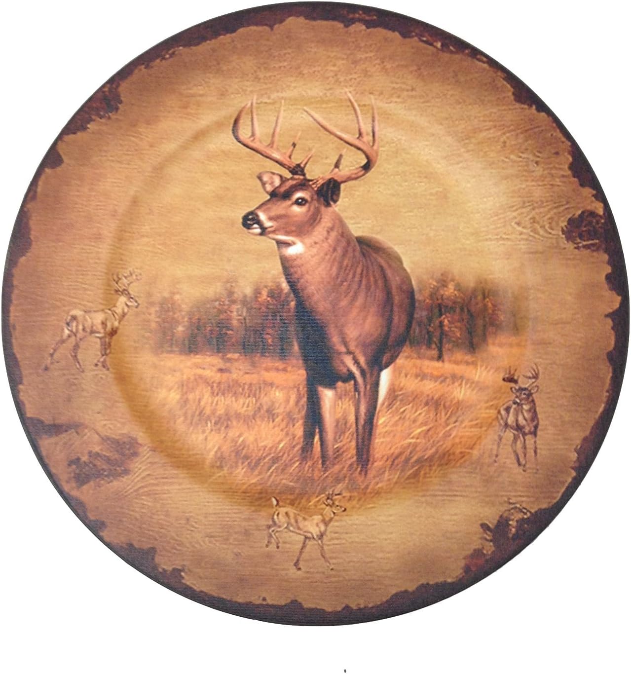 Deer Wall Plate, 12-inch