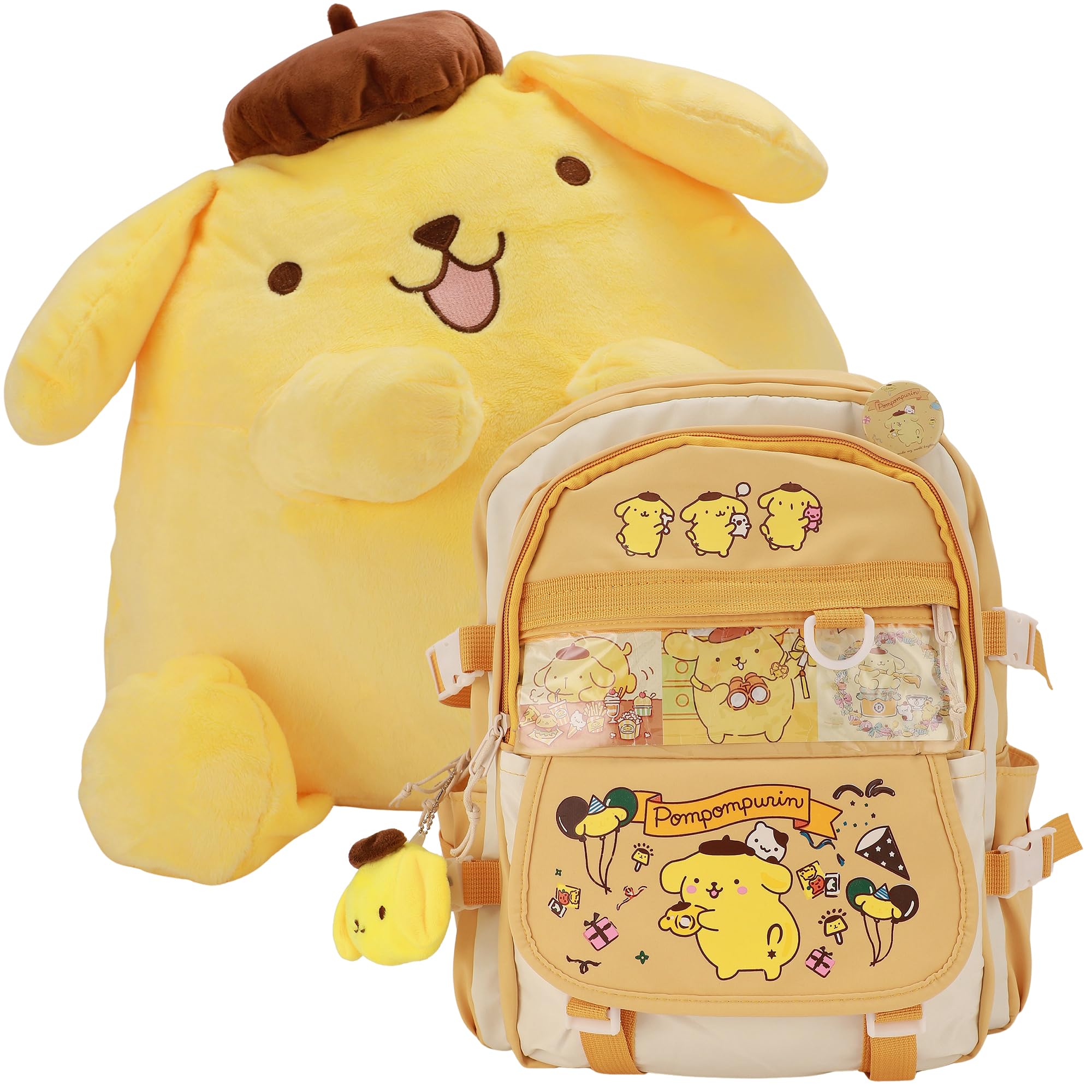 Juju Pompompurin Plush And Backpack Bundle Cute Kawaii Stuff