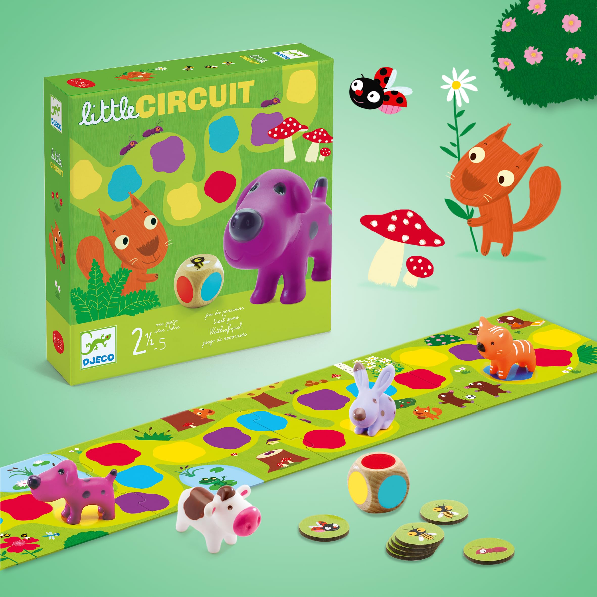 DJECO 84272 - Juegos de acción y Reflejos, Juegos educativos, Juego Little Circuit, Multicolor (15)