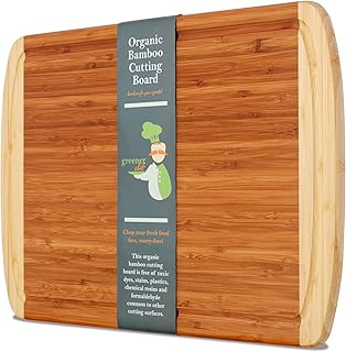 Sponsored Ad - Organic Extra Large Bamboo Cutting Board with Lifetime Replacements - Extra Large Wood Cutting Board - Bamb...