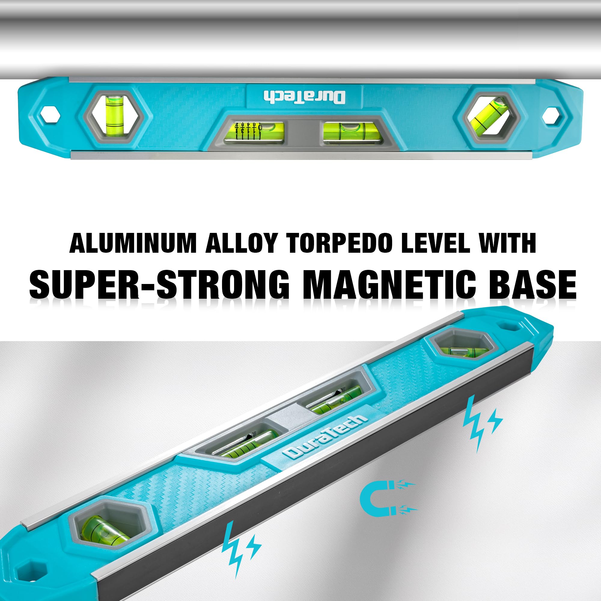 DURATECH Magnetic Level - 12" Torpedo Level -4