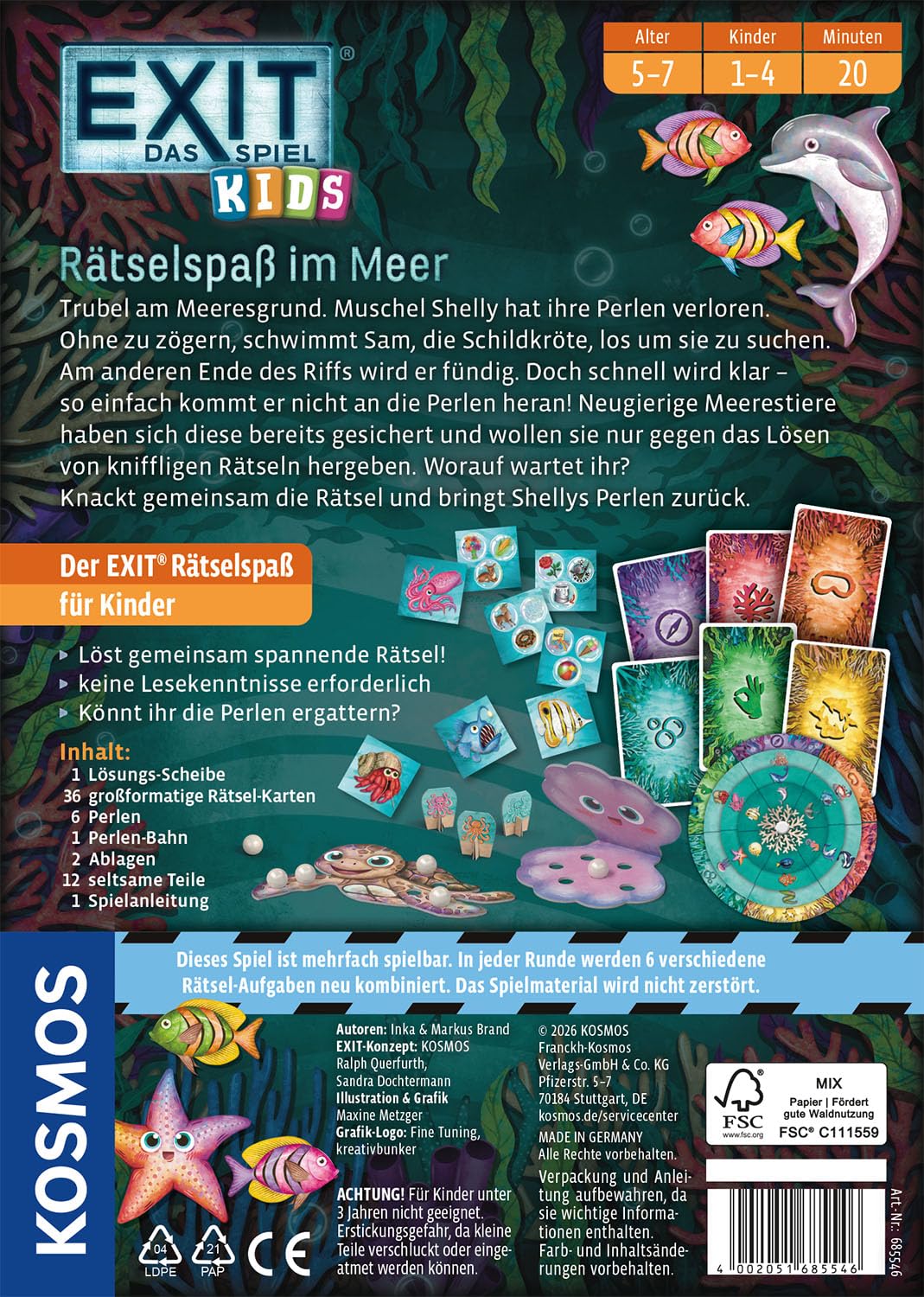 Kosmos EXIT - Das Spiel Kids: Rätselspaß im Meer – Ansicht 2