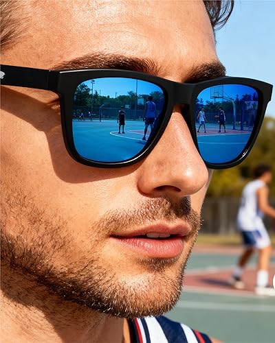 Miniatura 8 de EPHIU Polarized Sports Sunglasses for Men Women No-Slip No-Bounce Grip for Running Cycling Fishing with Mirrored UV400 Lenses
