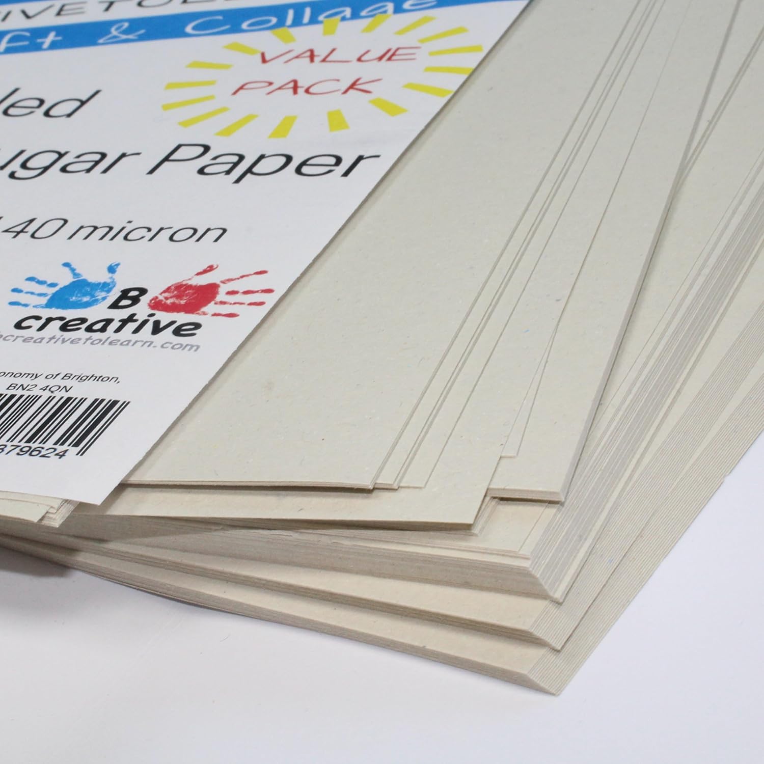 A4 Recycled White Sugar Paper 100gsm 100 sheets by BCreative