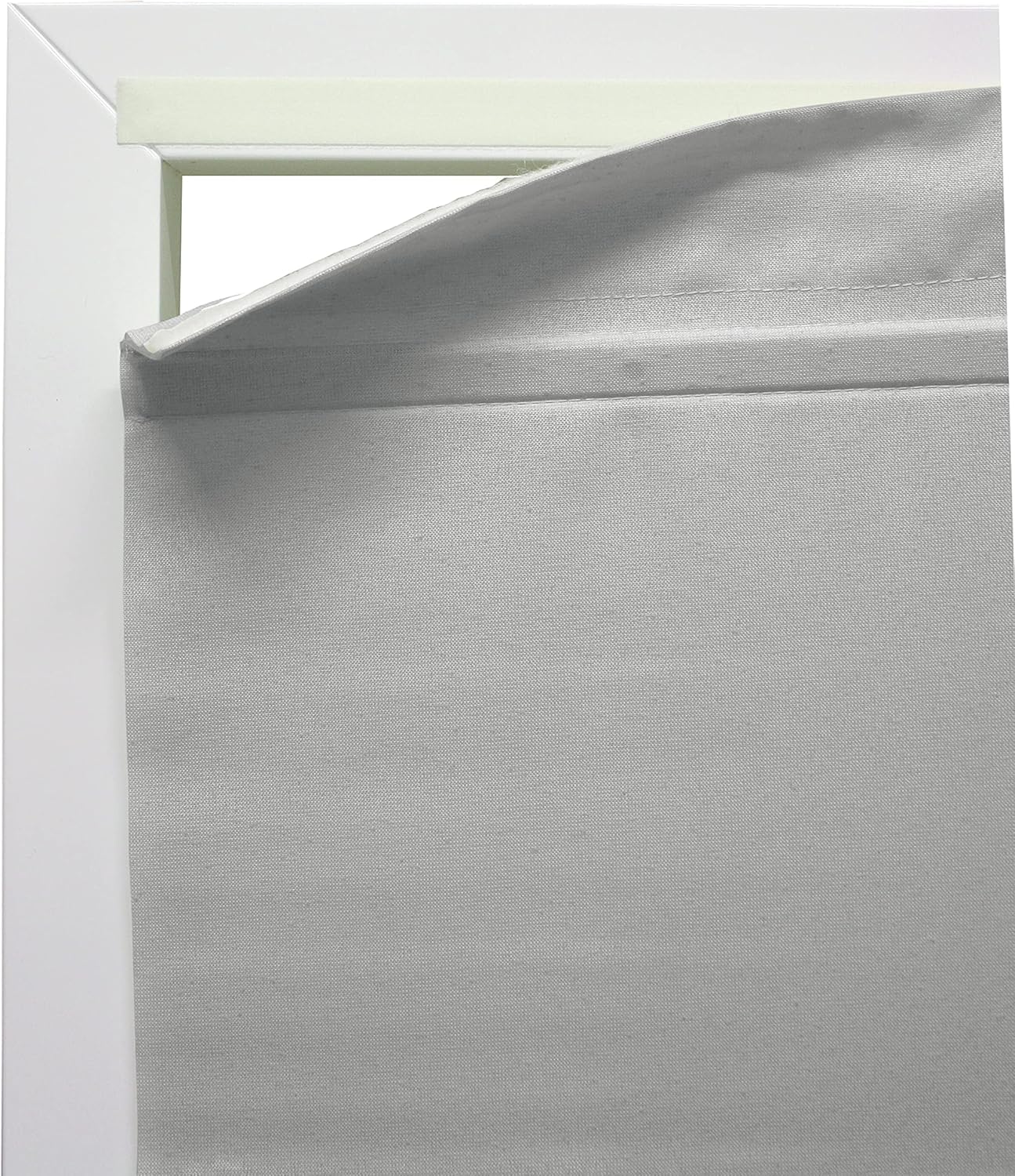 GARDINIA EASYFIX Raff-Rollo 2er-Set, Verdunklungsrollos ohne Bohren, Magnetisch, Inkl. Klettband, Raff-Gardine, Blickdicht, Grau, 70 x 140 cm BZW. 80 x 140 cm (BxH)