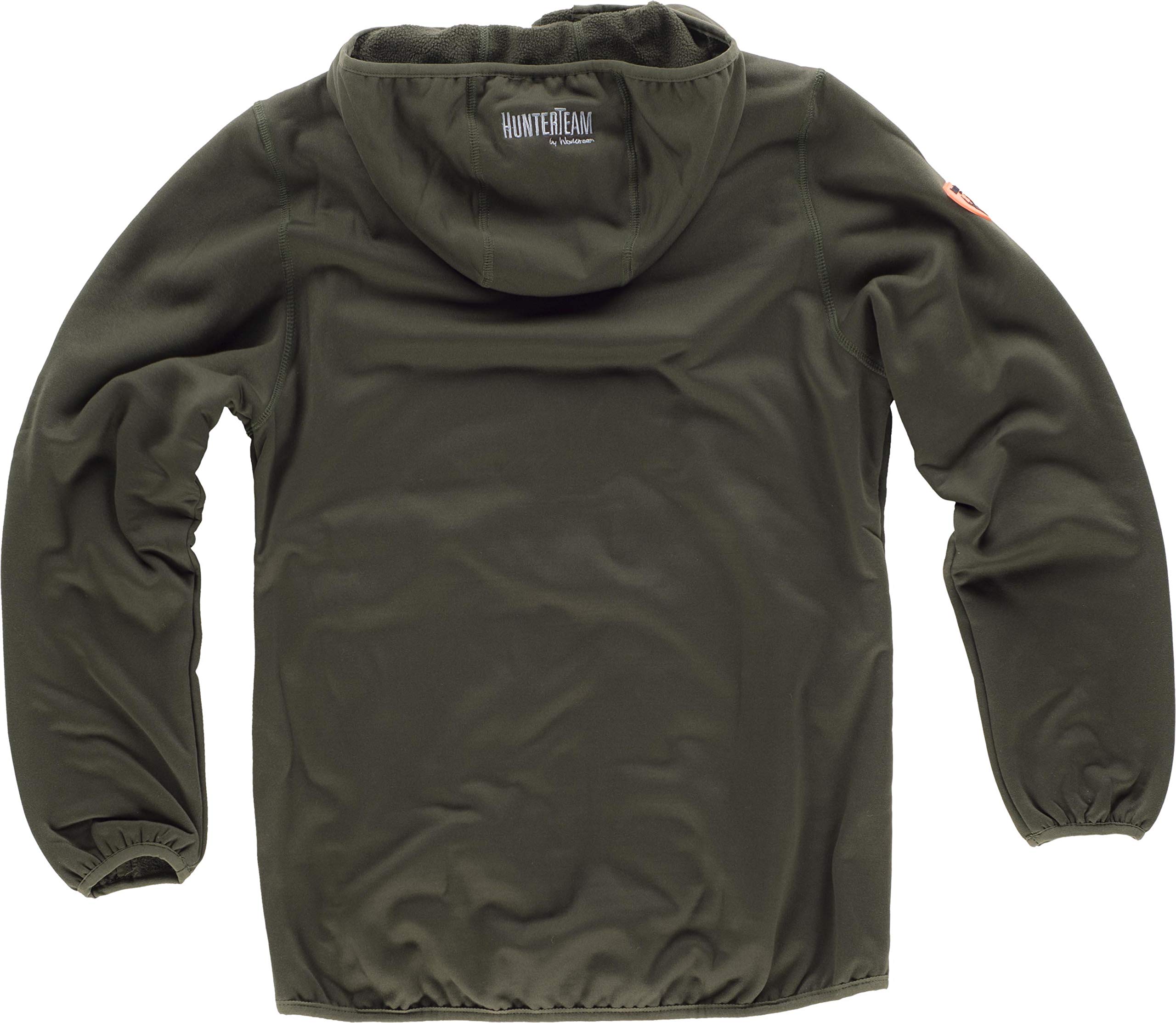 Work Team Chaqueta Caza y Pesca combinada con 2 Bolsos Laterales, con Capucha. Hombre