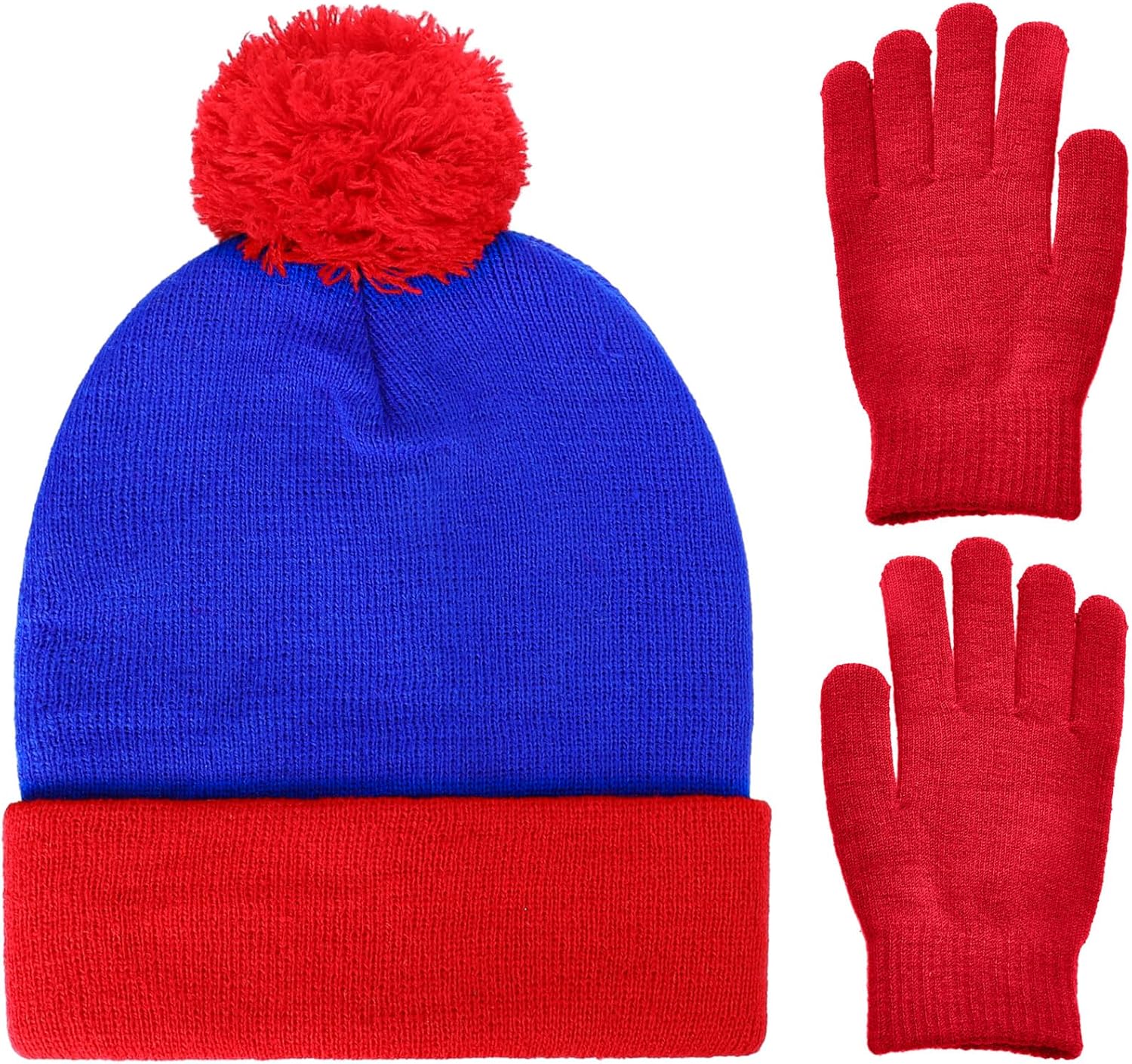 Shinymoon Beanie Hat Knit Pom Halloween Character Cosplay Winter Headwear Knitted Pompom Women Men's Novelty Cute Warm Caps