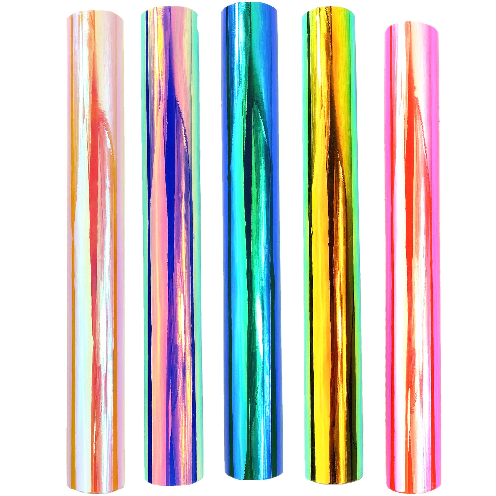 Buy Glossy Holographic Craft Vinyl Chrome Adhesive Permanent Vinyl Sheet for Silhouette Cameo