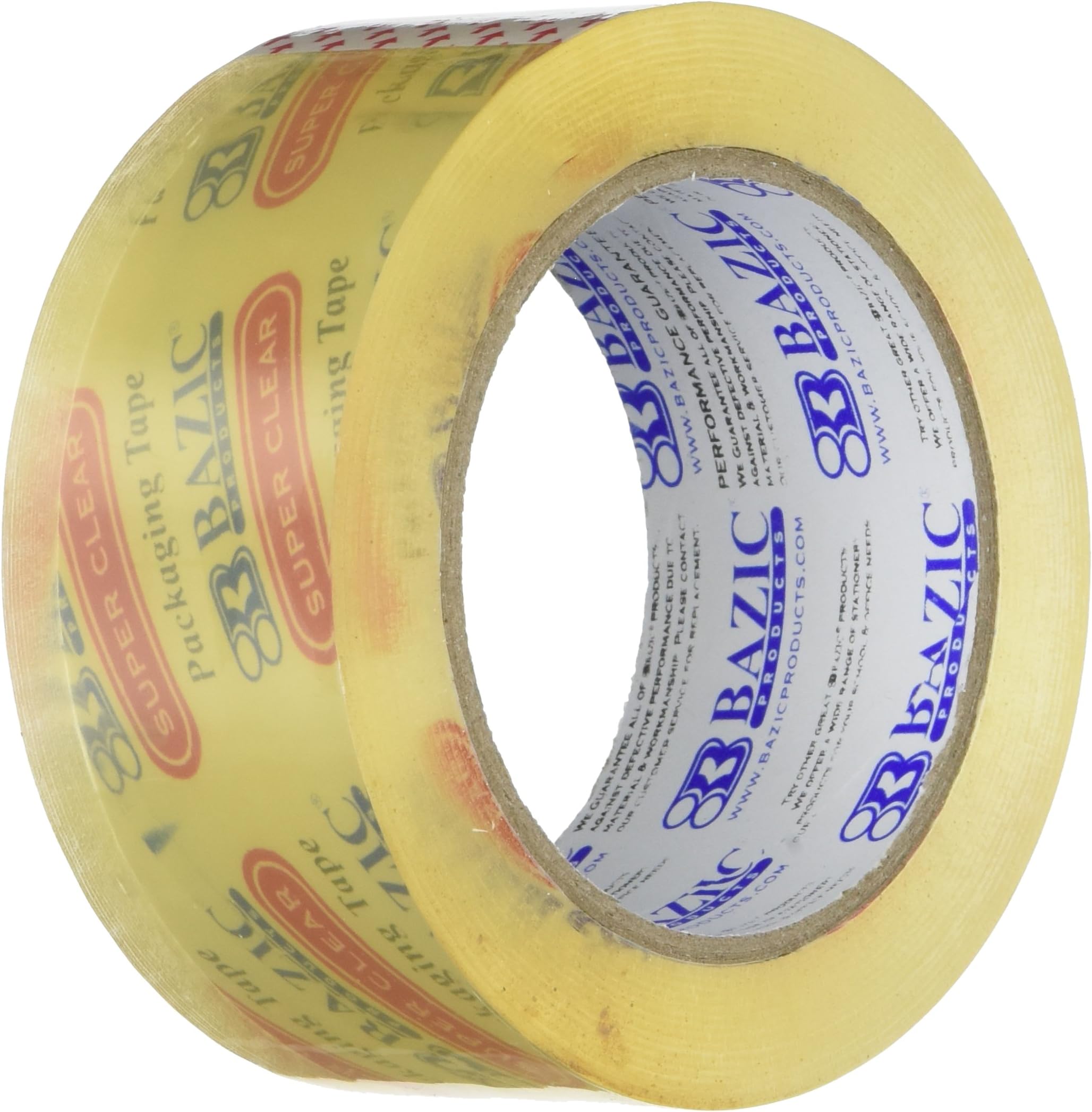 BAZIC 1.88" X 109.3 Yards Clear Packing Tape