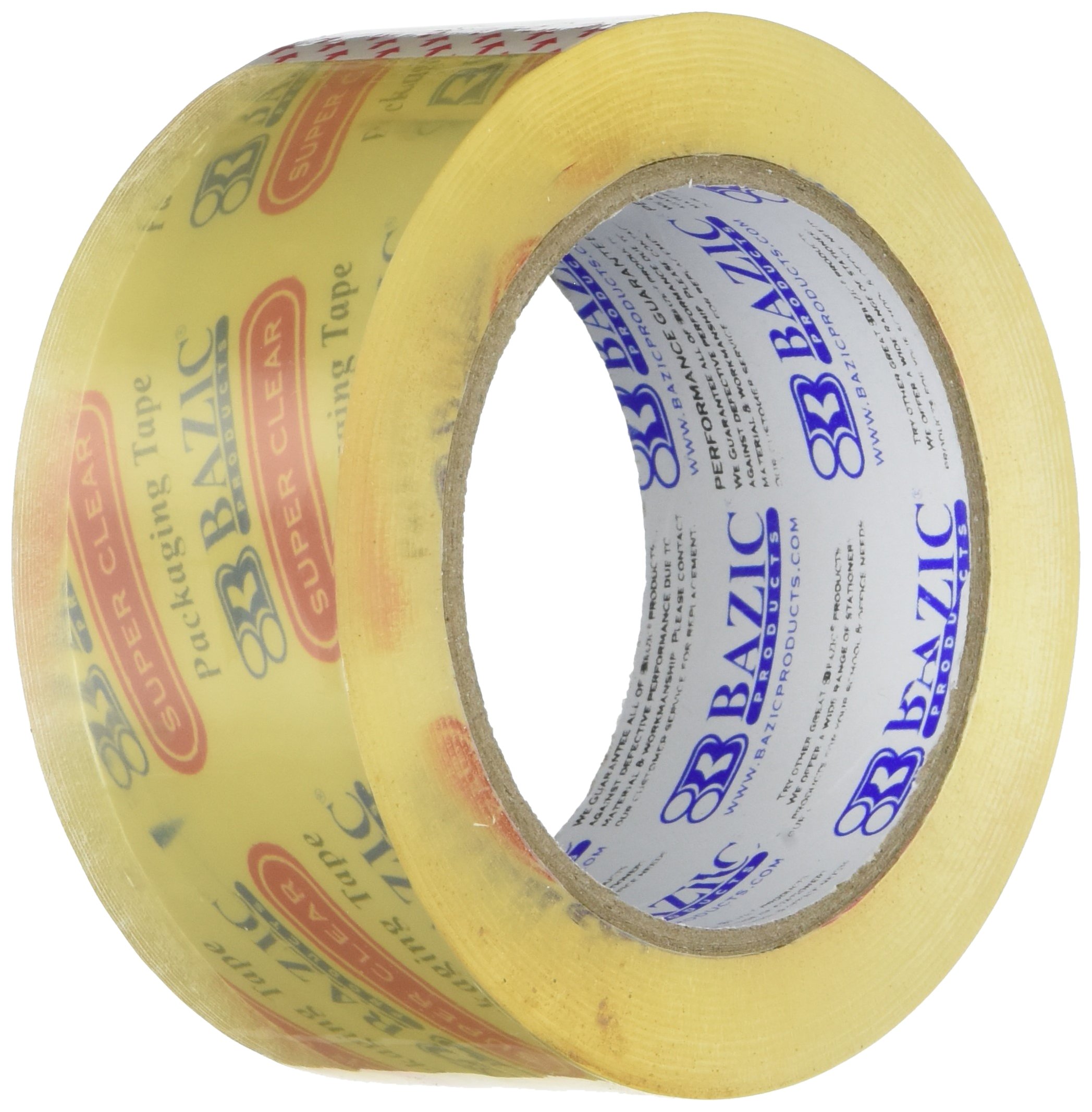 BAZIC 1.88" X 109.3 Yards Clear Packing Tape