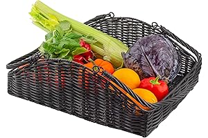 Esterno Garden Wicker Harvest Basket: Experience Charming Harvest Bliss