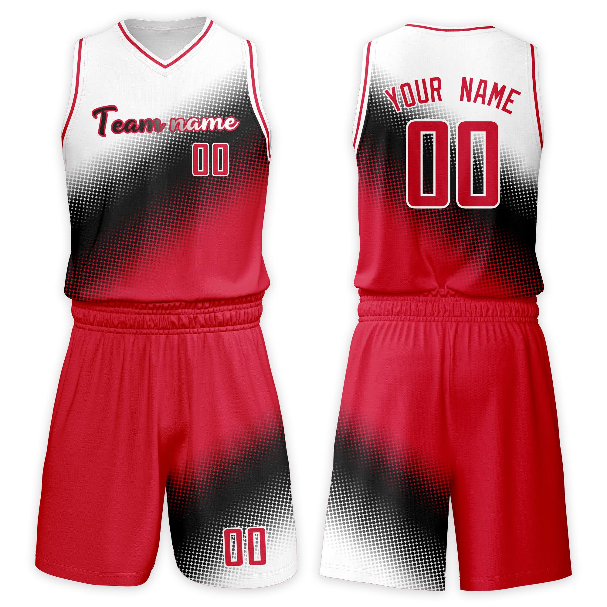 Custom Basketball Jersey Suit Men Women Youth Kids Kit Personized Name Number Jersey/Shorts Uniform Boys Girls Fans Gift