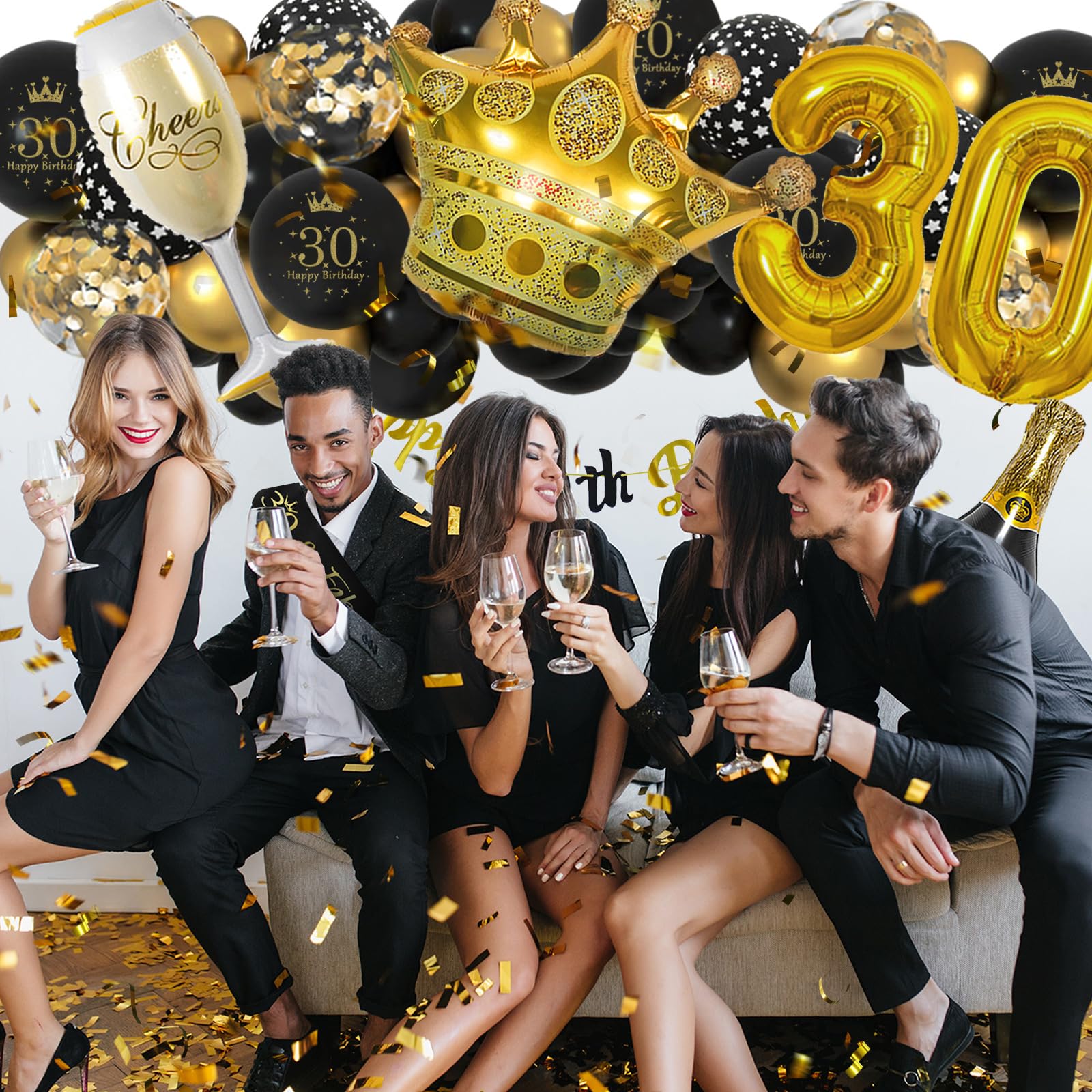 Décorations Anniversaire 30 Ans, Décorations 30 Ans Anniversaire Bleu