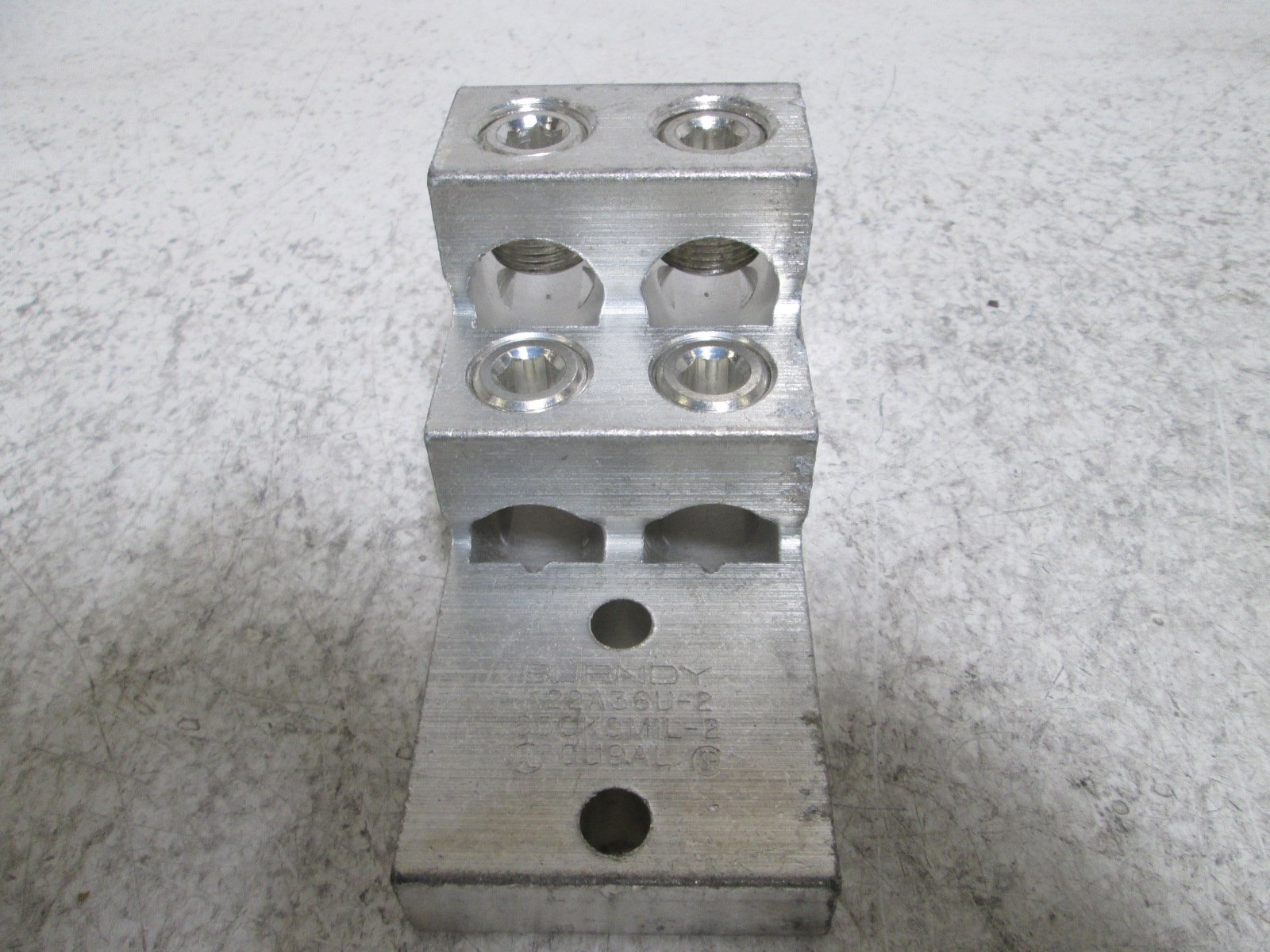 Mechanicl Conn, 600 kcmil to 2 AWG, 4 Cond