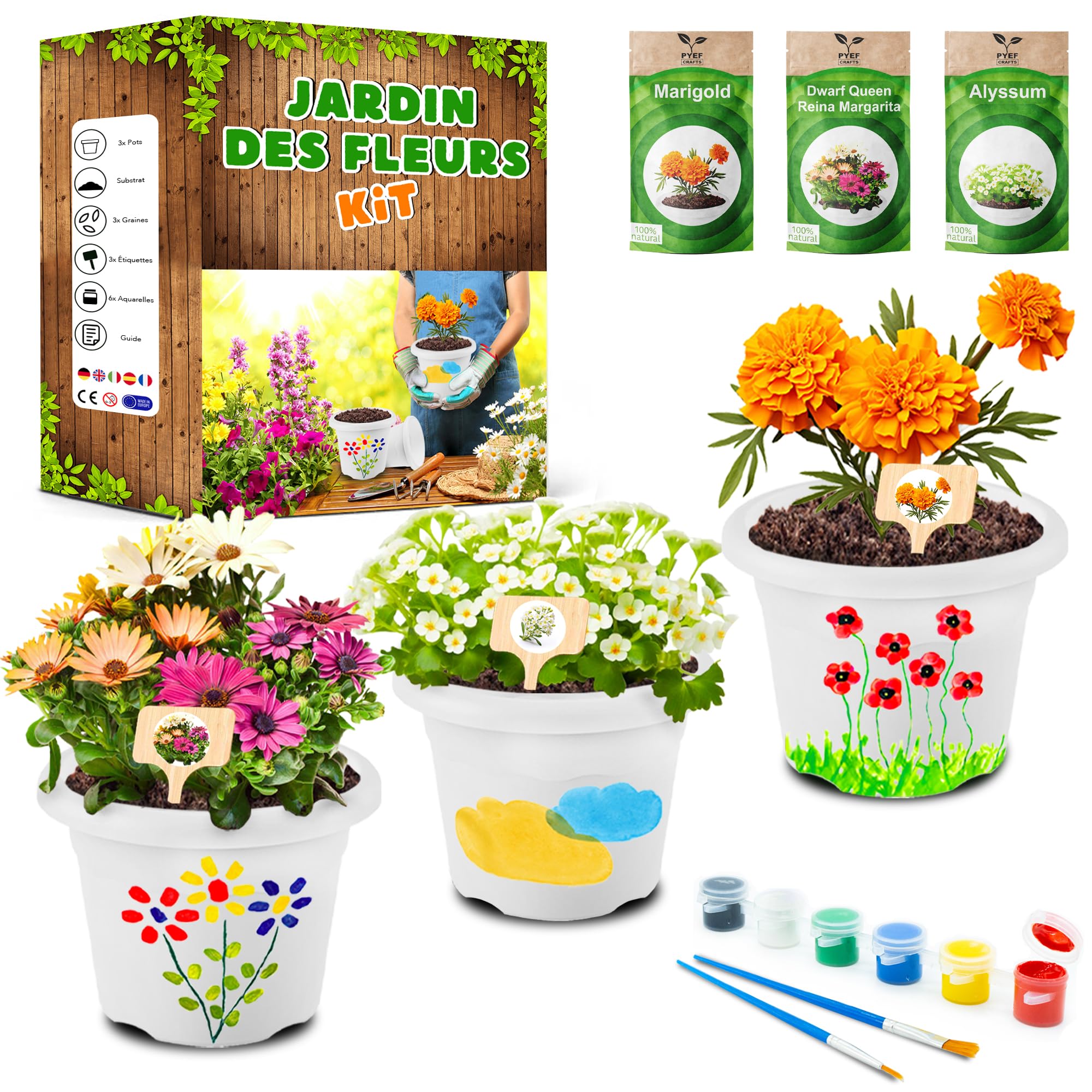 PYEF CRAFTS Kit Jardinage Enfant