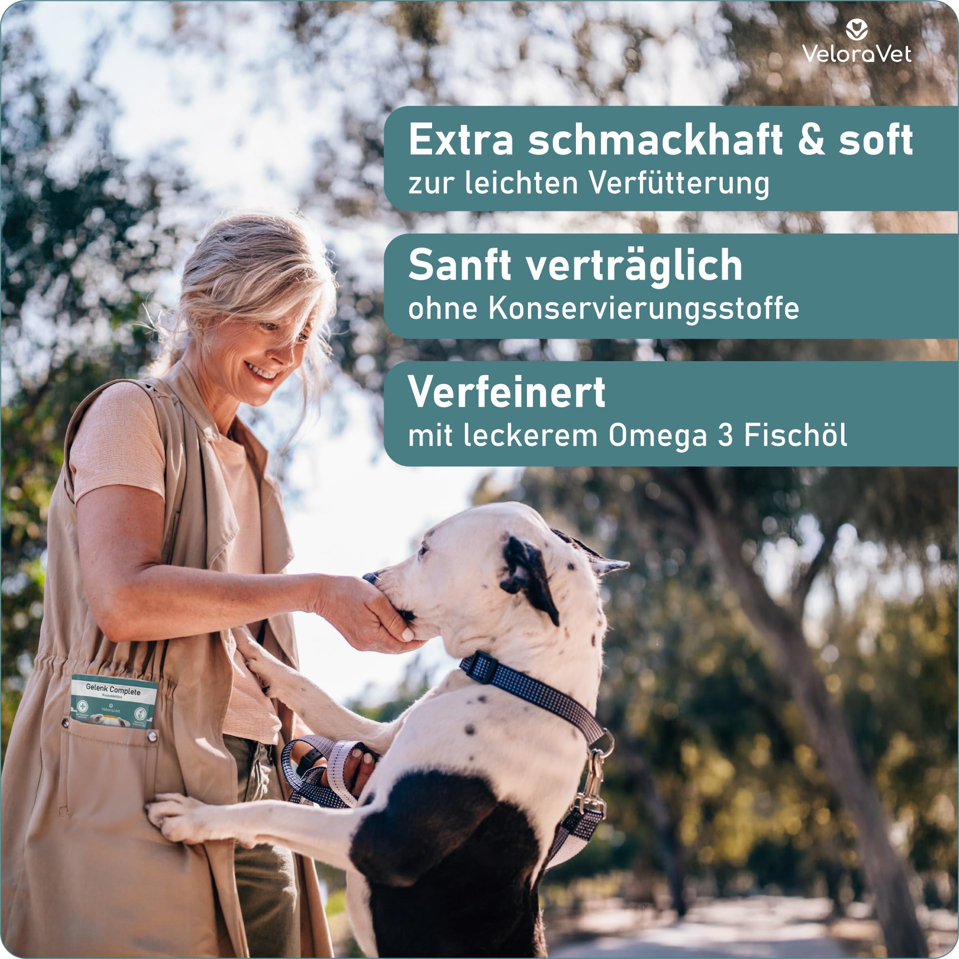 Grünlippmuschel Gelenktabletten Hund – HOCHDOSIERT mit Grünlippmuschelpulver, MSM, Teufelskralle, Glucosamin & Kollagen – Keine Kapseln, hohe Akzeptanz – Gelenk- & Knochenschutz – 60 Stück