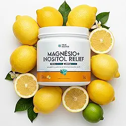 True Magnésio + Inositol Relief 300g - True Source Sabor Limão | Equilíbrio Mental e Relaxamento (Lemonade)