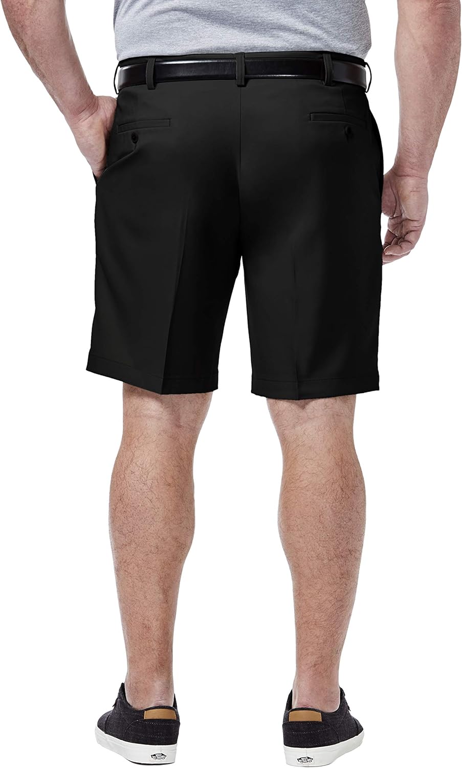 Haggar Men's Cool 18 Classic Fit Expandable Waist Short Reg. and Big & Tall Sizes - Image 2