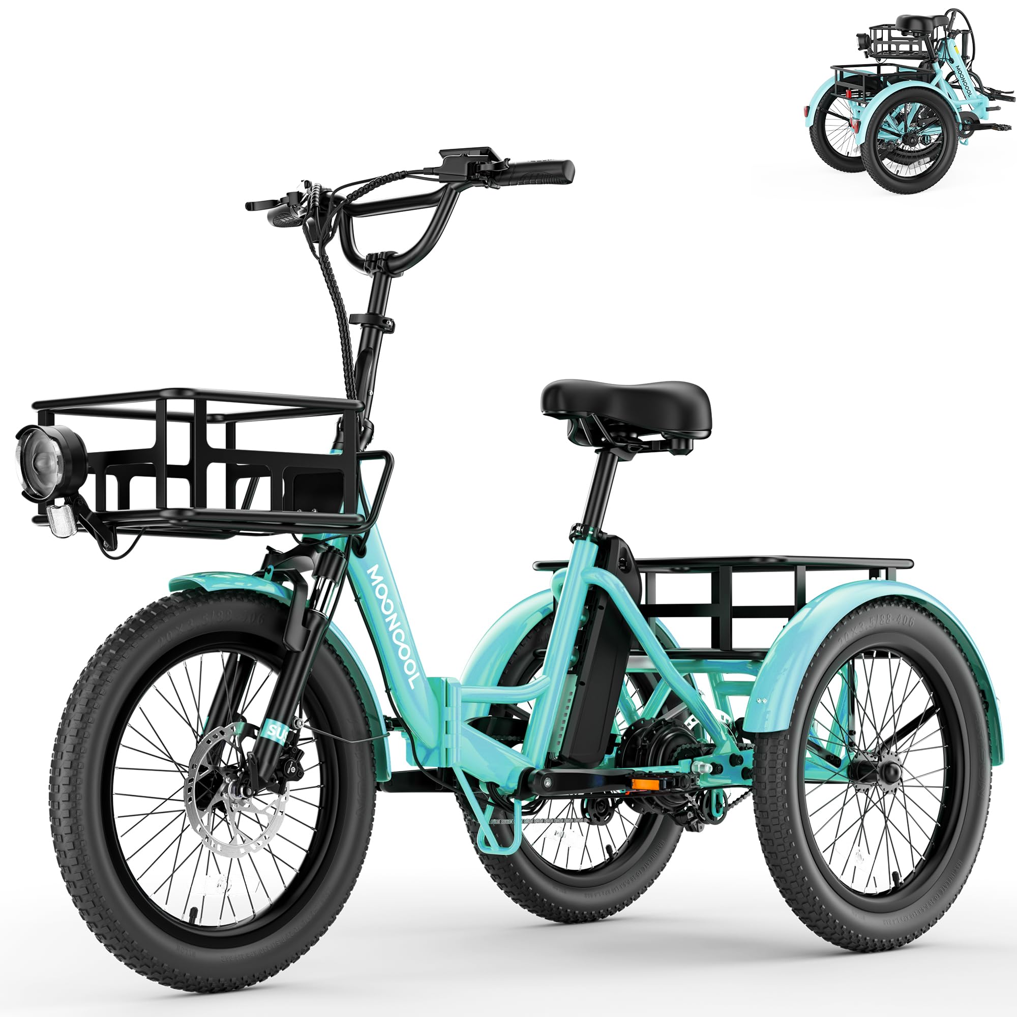MOONCOOL Foldable Electric Tricycle