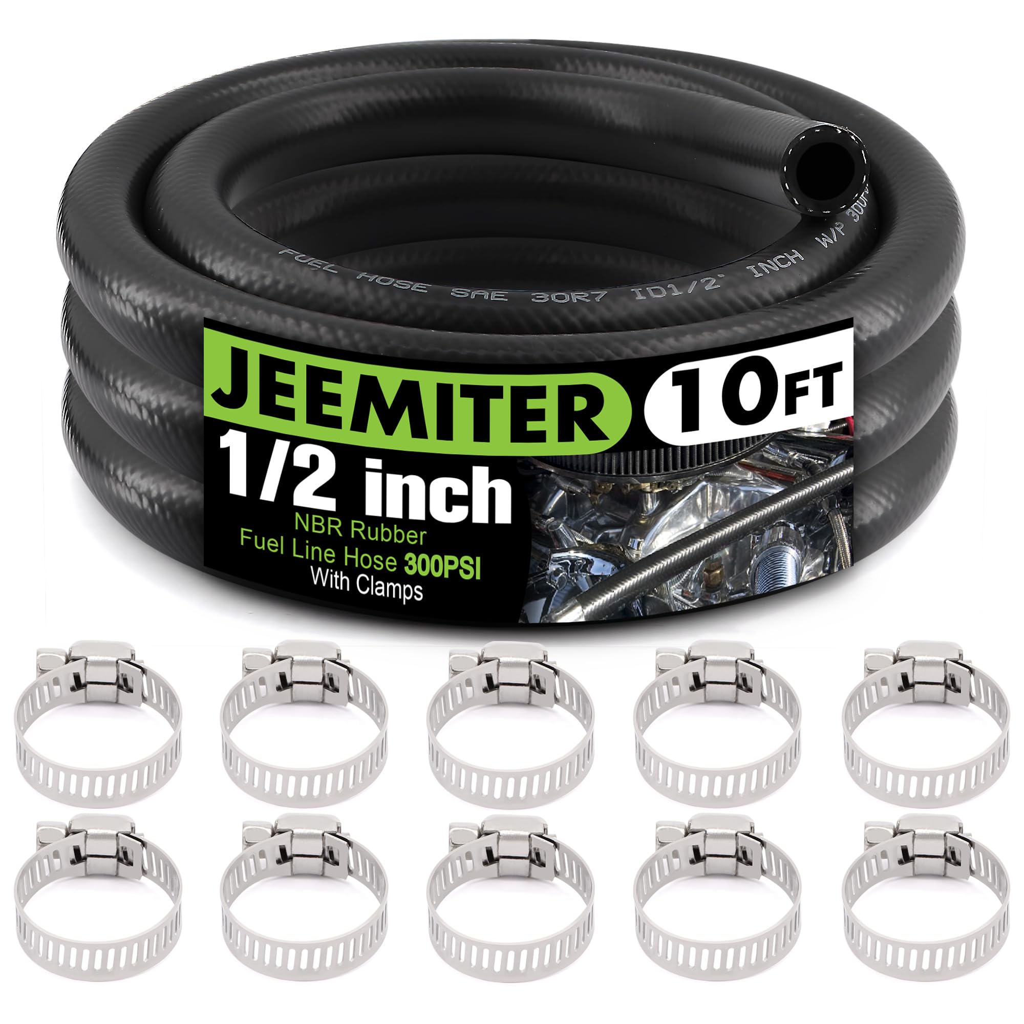Jeemeter 1/2 ID Fuel Line Hose