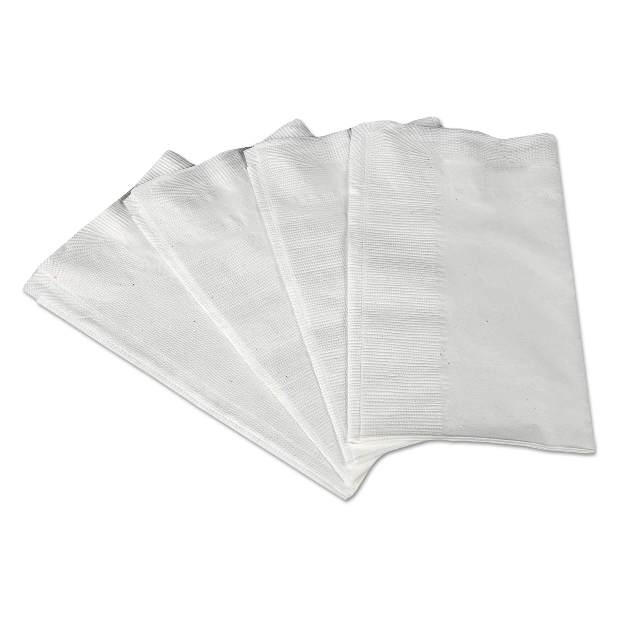 98200 1/8-Fold Dinner Napkins, 2-Ply, 17 x 14 63/100, White, 250 per Pack (Case of 12 Packs)