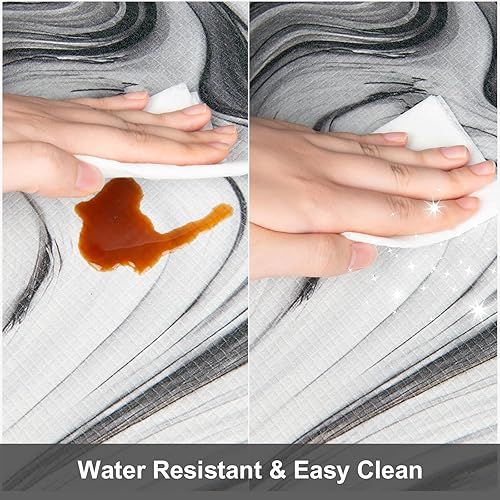 Miniatura 5 de Colorful Star - Juego de 2 alfombras acolchadas antifatiga para cocina, lavandería y oficina, espuma ergonómica cómoda, impermeable, antideslizante,