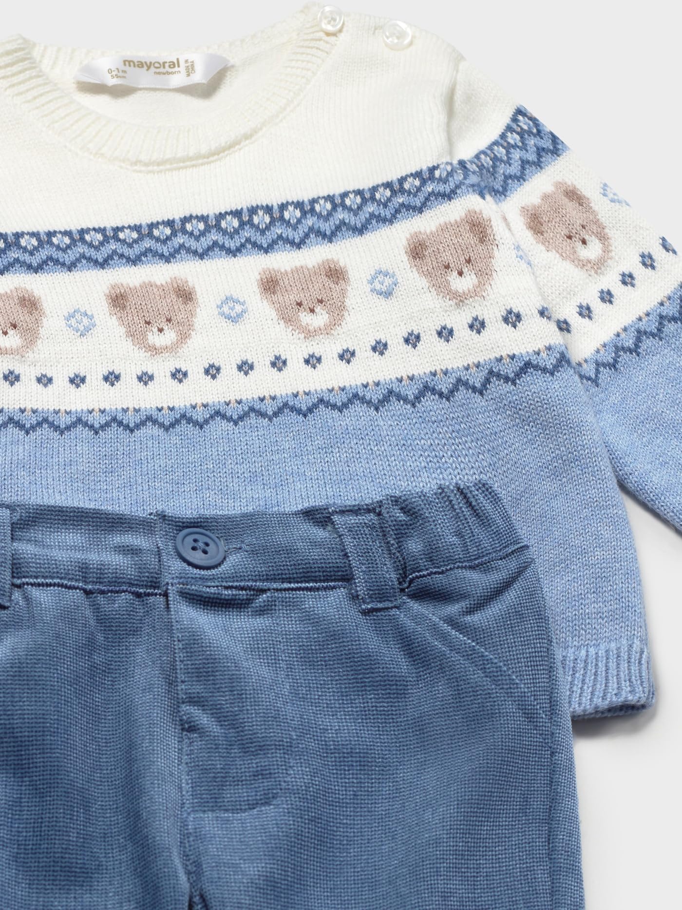 Mayoral Set Lange Hose Pullover für Baby - Jungen Blau