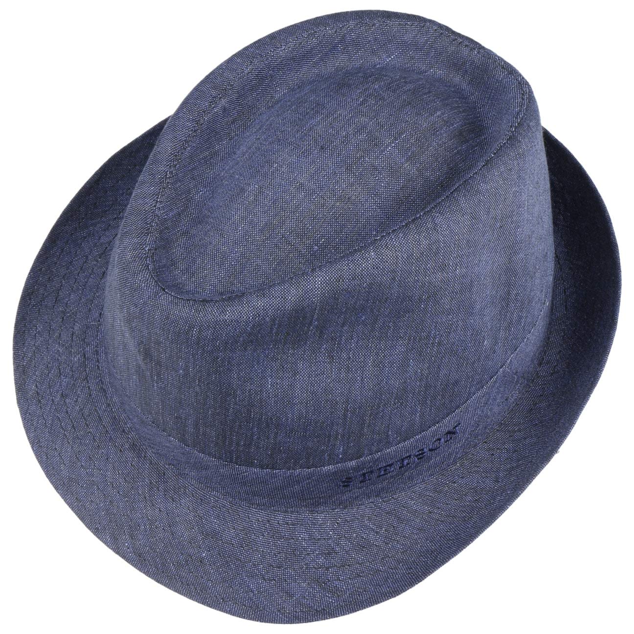 Stetson Geneva Trilby Chapeau Lin Made in Italy Unisexe Printemps Ete