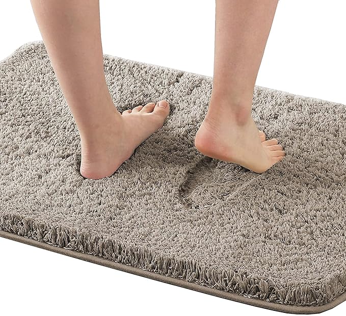 Magic Home Bathroom Door Mats Anti Slip Water Soak Size 40X60 Cm Pack
