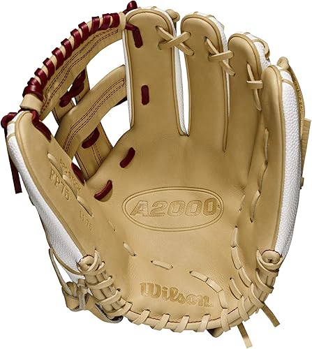 Miniatura 3 de Wilson 2021 2021 A2000 FP75SS - Guante de lanzamiento rápido de 11.75 pulgadas, tiro a mano derecha, rubioblancorojo