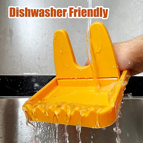 Miniatura 7 de Paquete de 2 soportes múltiples para cucharas para encimera de cocina, soporte para cuchara para estufa con soporte para tapa y soporte para cuchara