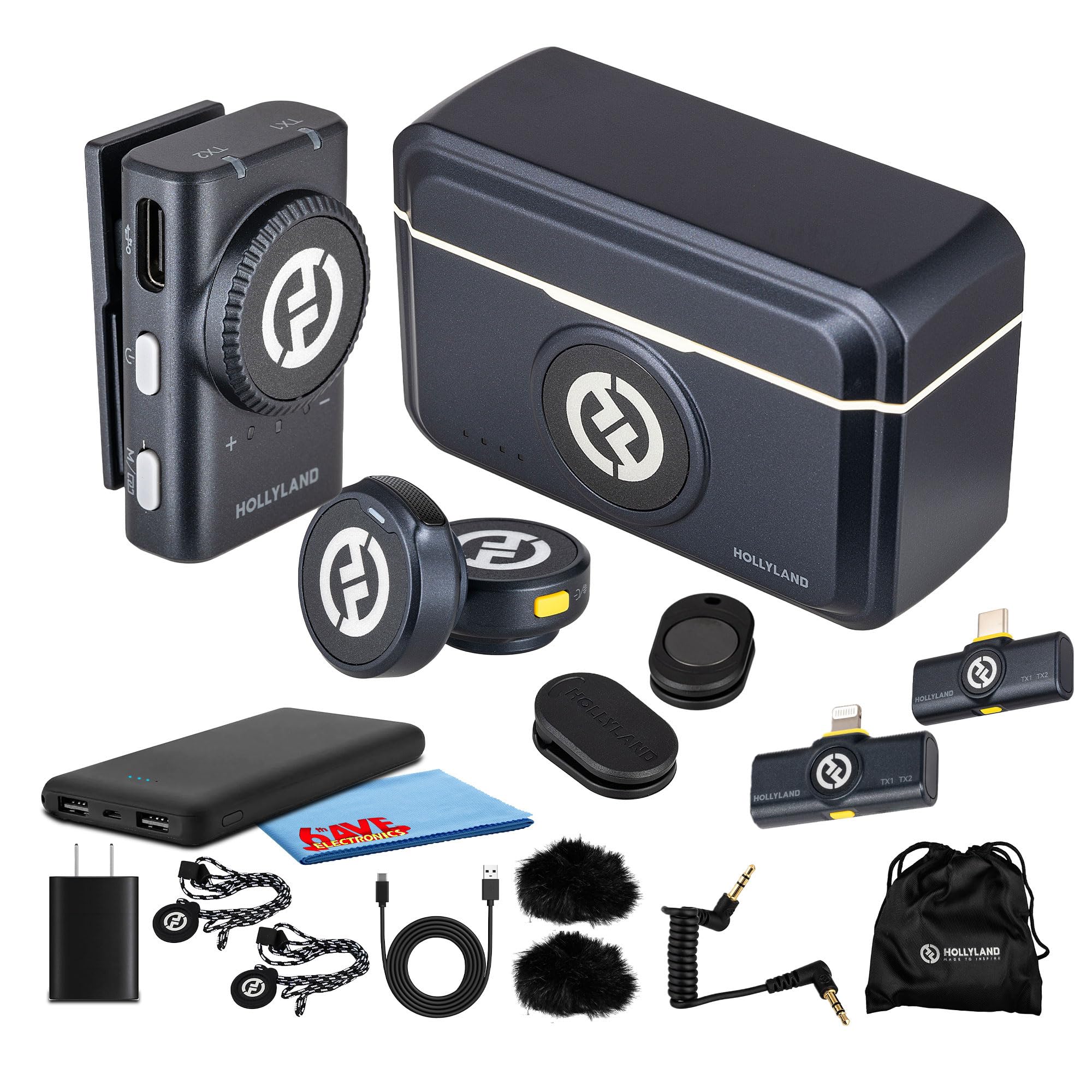 Amazon.com: Hollyland Lark M2 Duo Wireless Lavalier Microphone