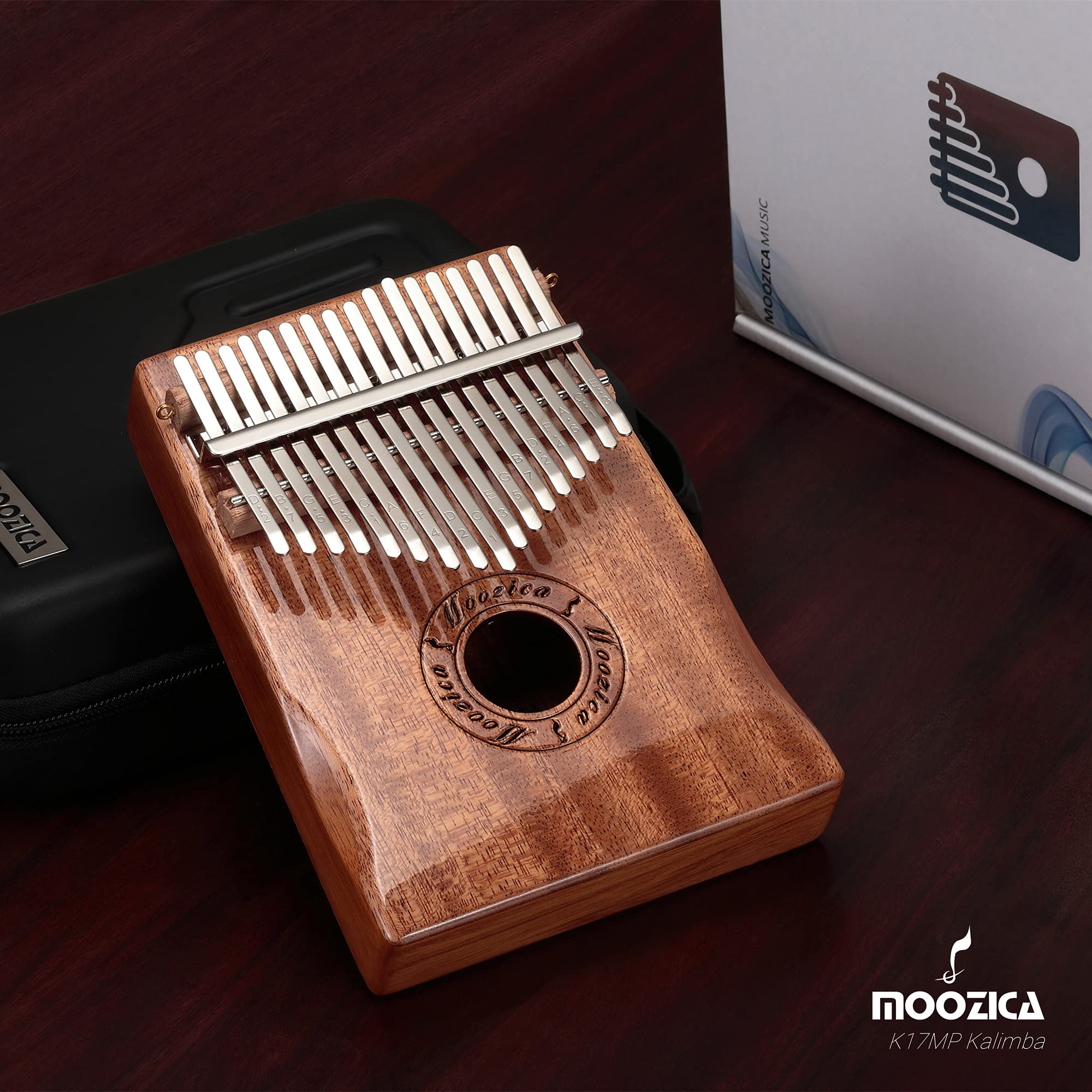 Amazon.co.jp: MOOZICA カリンバ 17キー C調 初心者向けかりんば 