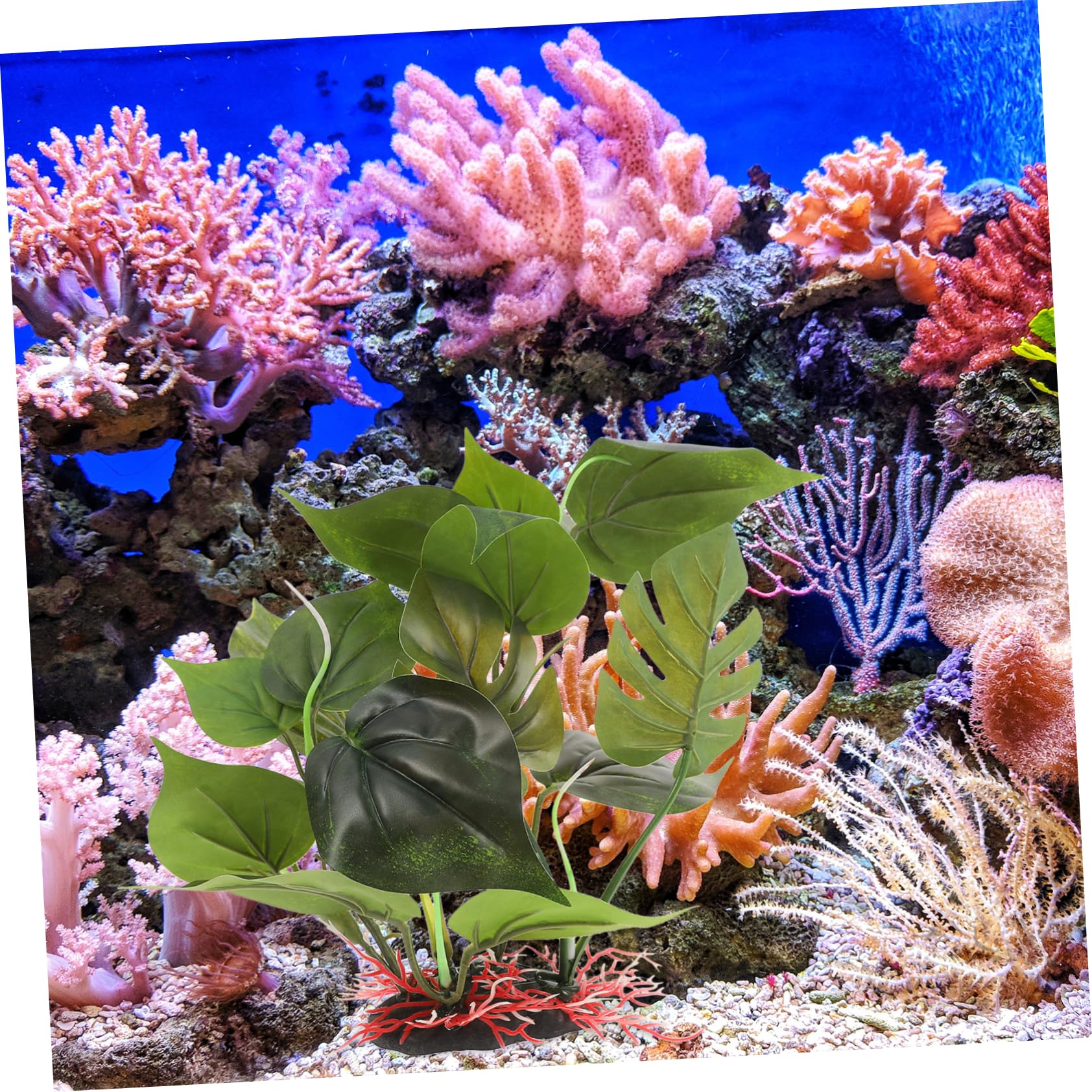 BESPORTBLE 3piezas Planta Artificial para Acuario Decoración Lifelike Accesorio De Pecera para Ocultar y Jugar Acuarios y Terrarios Material Seguro y Fácil De Mantener