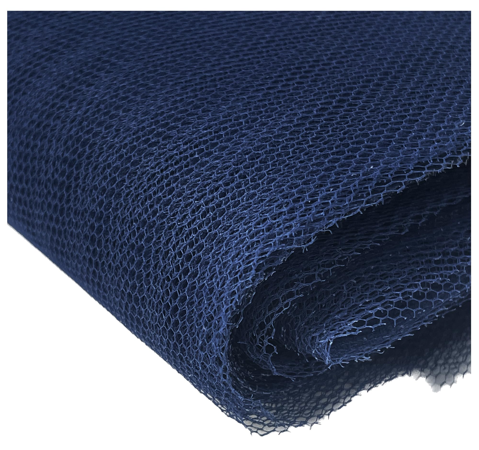Rich Navy Dress Net Fabric 100% Polyester Flare Free Tutu Tulle Mesh Veil Bridal Material (Sample)