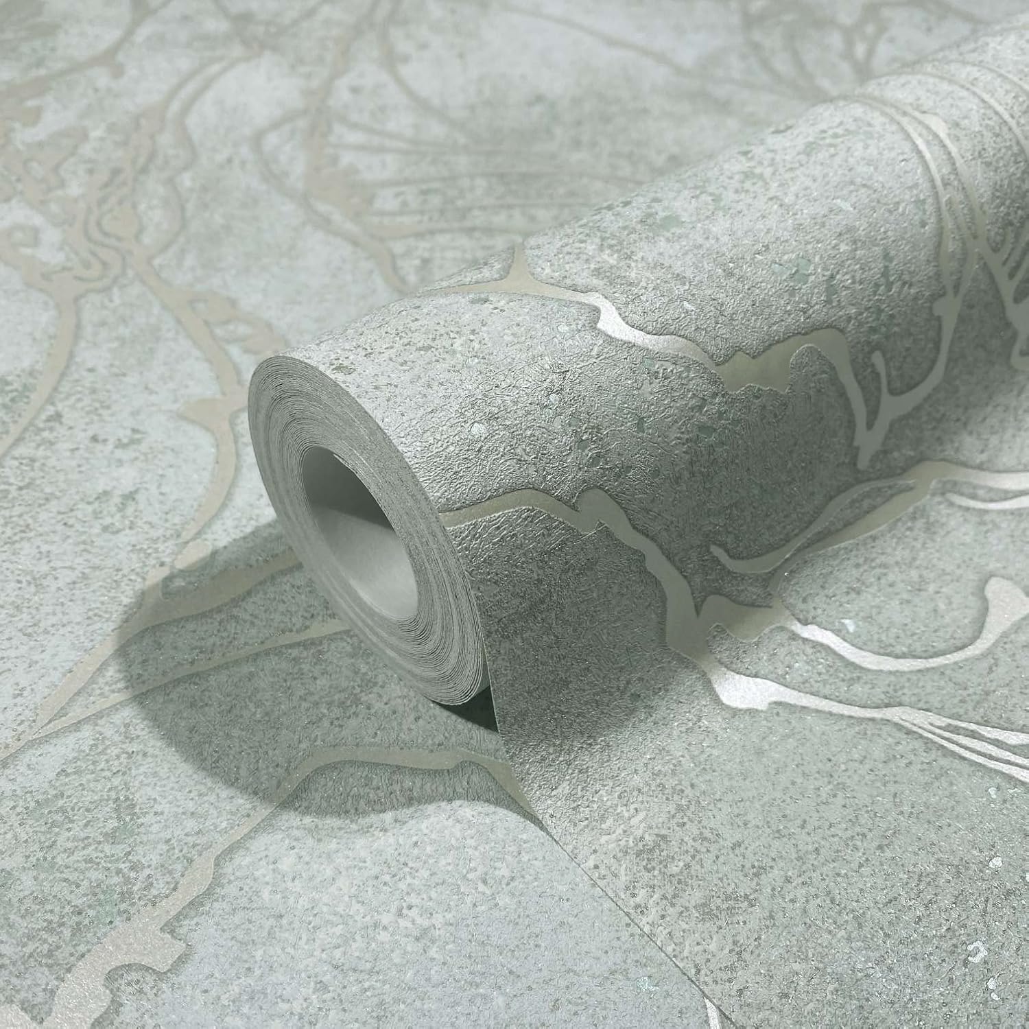 CONCORD WALLCOVERINGS ™ Classic Wallpaper Roll, Nature and Landscape & Textures Design in Beige & Grey, Non-Self-Adhesive, Lightly Textured Surface – 32.8ft x 21in (10m x 53cm), 56 Sq Ft WP5